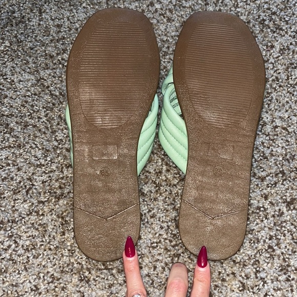 Seychelles Word for Word sandals Cucumber Green Mint NEW 8.5 - Picture 4 of 9